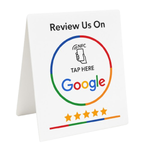 Smart Google Review Card (White)